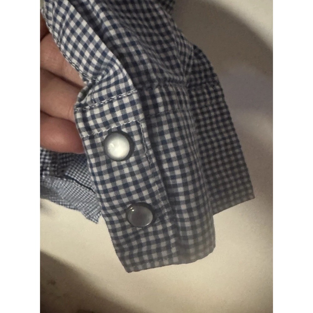 Hertige 1981 Women's XL Long Sleeve Gingham Check With Pearl Snaps Shirt - Picture 11 of 16